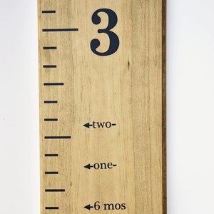 Height Marker for Growth Chart Ruler Vinyl Decal Arrow Mini Print Measuring Marker image 2
