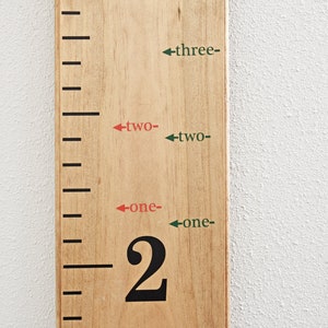 Height Marker for Growth Chart Ruler Vinyl Decal Arrow Mini Print Measuring Marker image 1