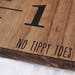 Growth Chart Ruler Add-On -- Custom Personalization Decal -- For the Side - "No Tippy Toes"