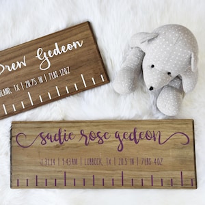 DIY Birth Ruler Vinyl Decal Kit - Classic style - With Birth Stats