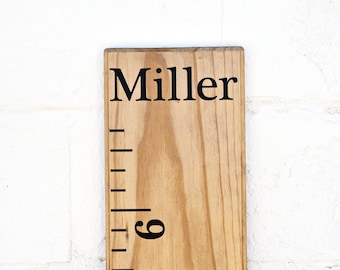 Growth Chart Ruler Add-On -- Custom Personalization Decal -- Top Header