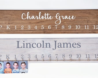 Custom Wooden School Photo Display Board - Home Wall Decor