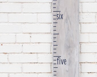 DIY Growth Chart Ruler Vinyl Decal Kit - Traditional style - Print Text #s