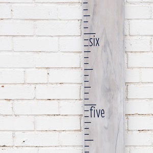 DIY Growth Chart Ruler Vinyl Decal Kit Traditional style Print Text s image 1