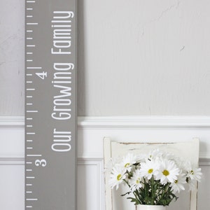 Growth Chart Ruler Add-OnOur Growing Family Decal For the Side image 1