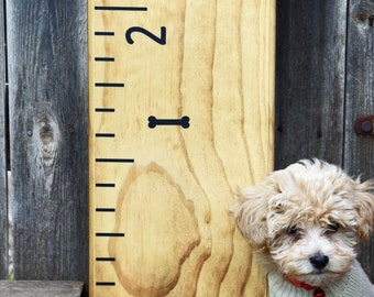 Height Marker for Growth Chart Ruler - Mini Dog Bone Decal - Measuring Mark