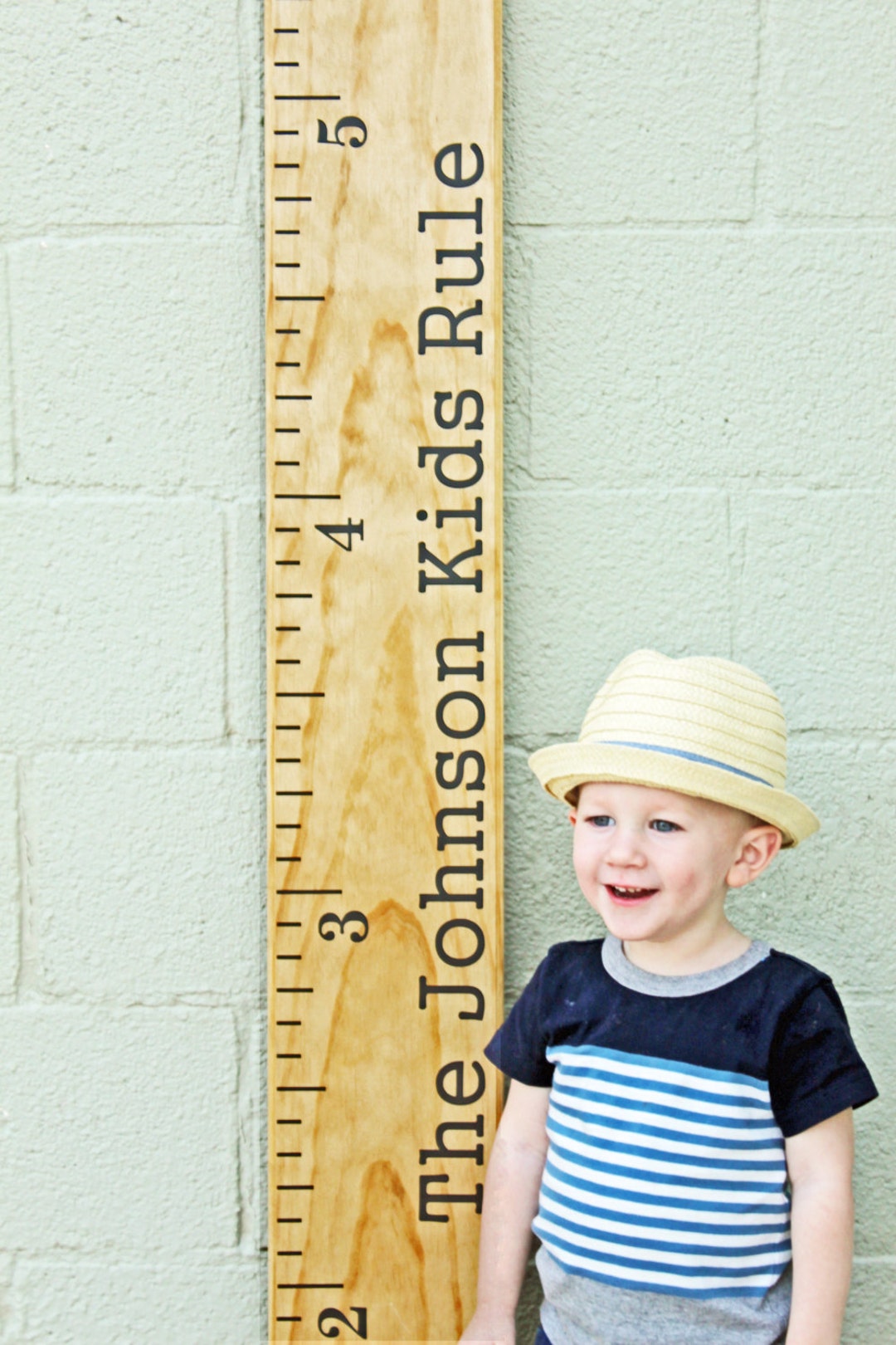 Growth Chart Ruler Add-on Custom Personalization Decal for the Side the ...