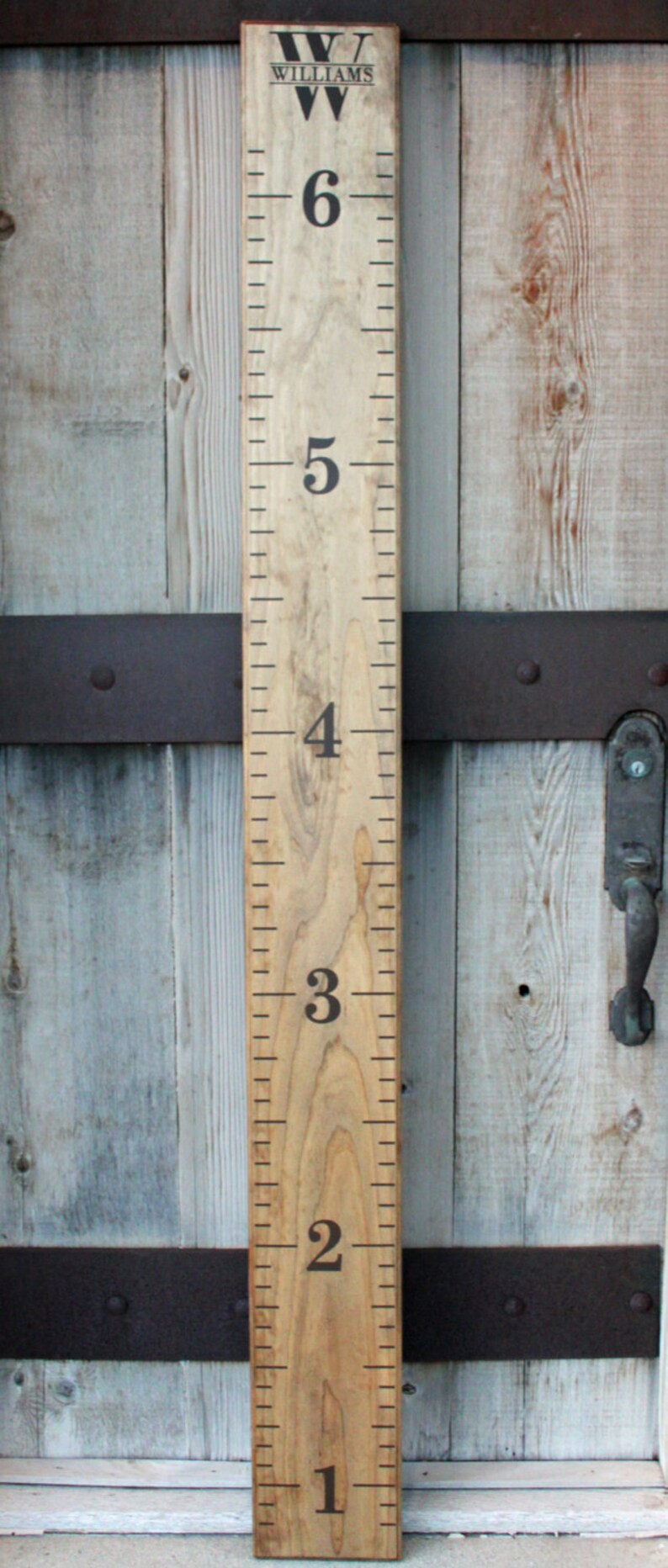 DIY Growth Chart Ruler Vinyl Decal Kit Double Sided Style Etsy