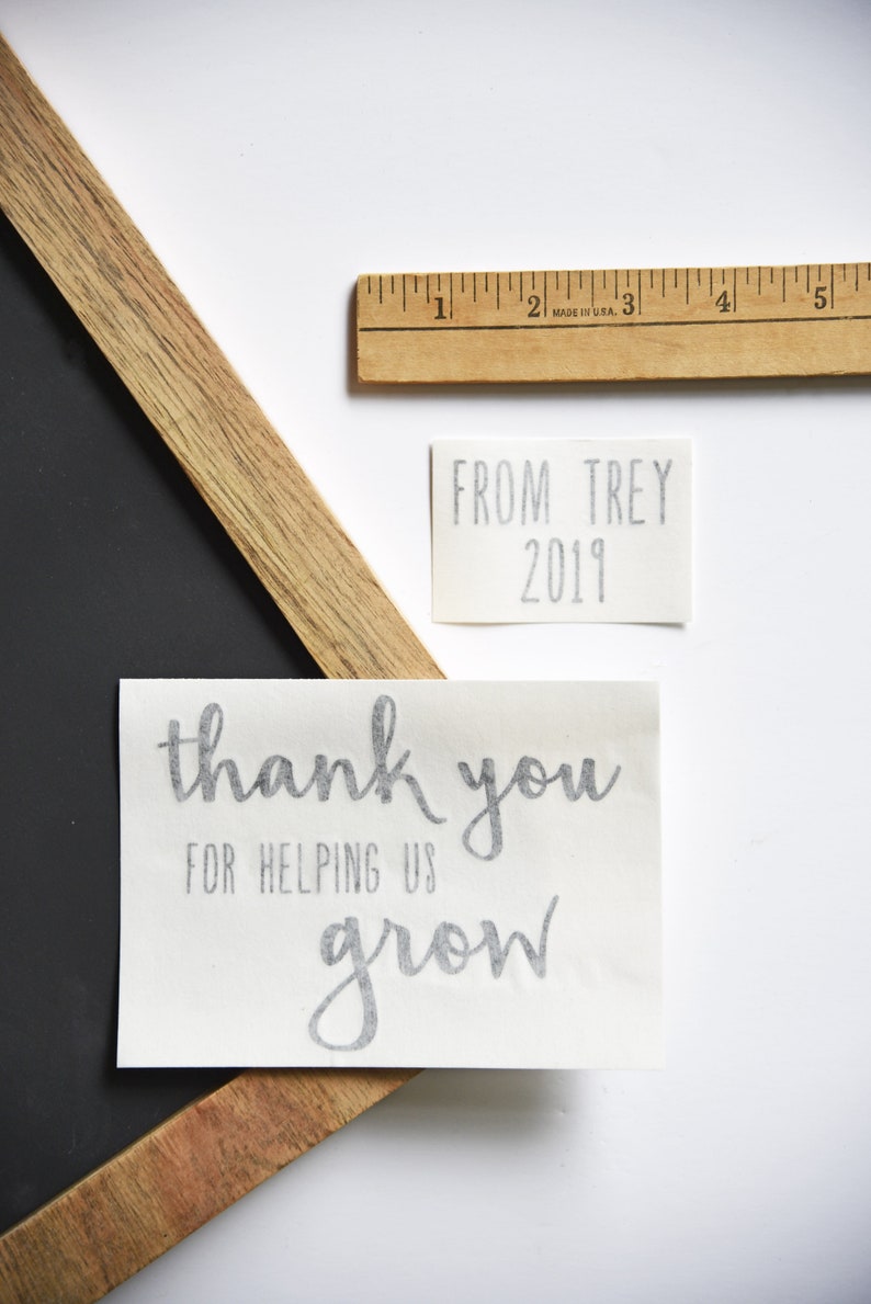 DIY Flower Pot Decal / Thank You For Helping Me Grow / Teacher Appreciation / End of School Year Gift image 2
