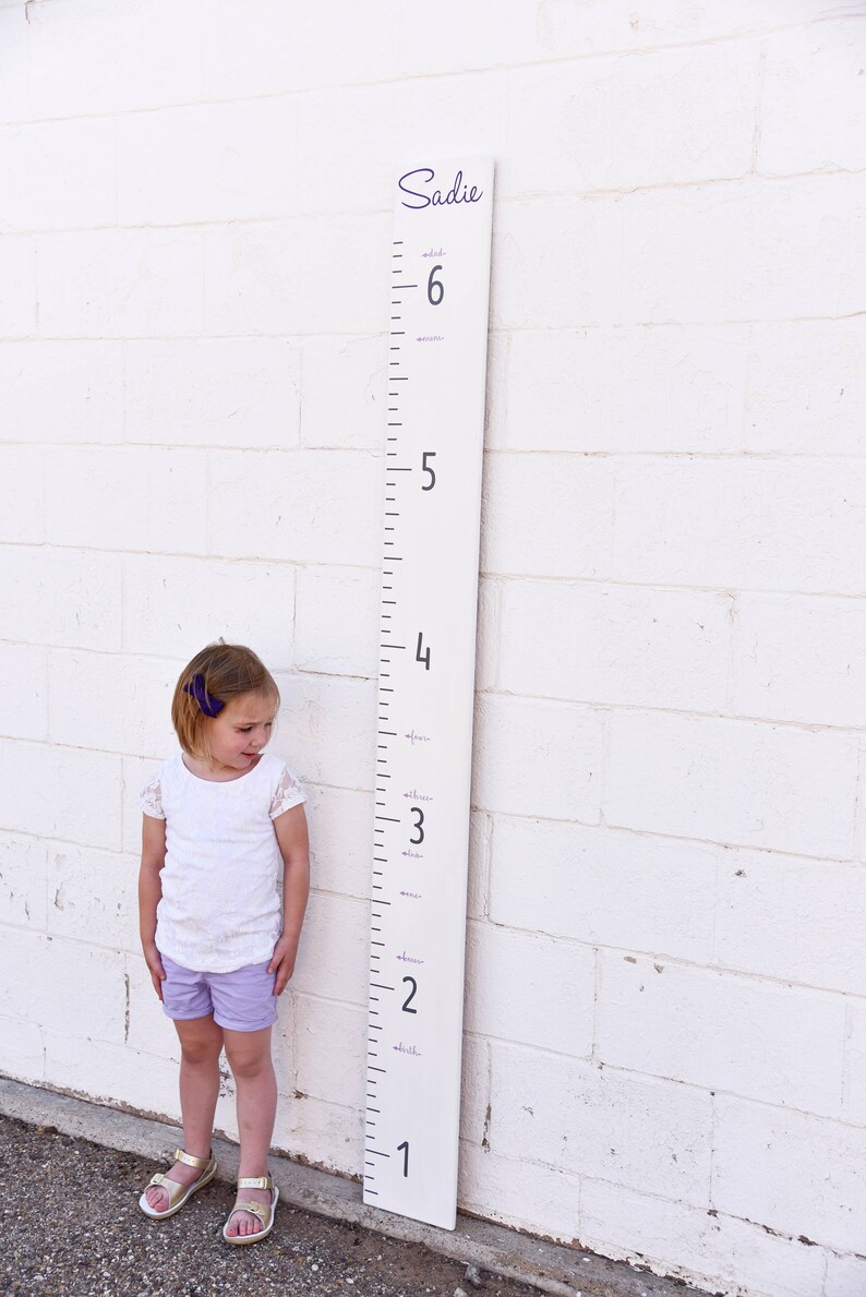 Growth Chart Ruler Addon Custom Personalization Decal Etsy Australia