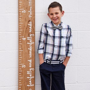 DIY Growth Chart Ruler Add-On Vinyl Decal Bible Verse Psalms 139:14 For the Side Modern Script Style image 3