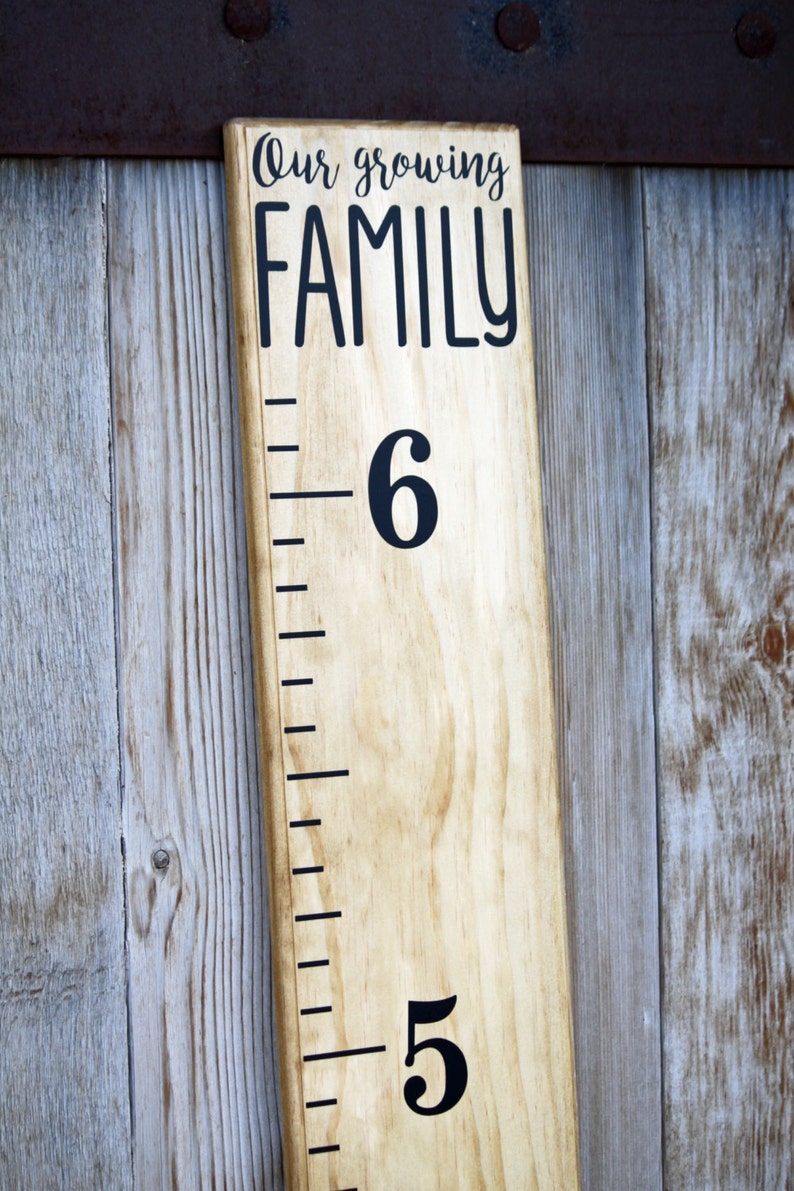 Growth Chart Ruler Add-OnOur Growing Family Decal Modern Style Top Header image 2