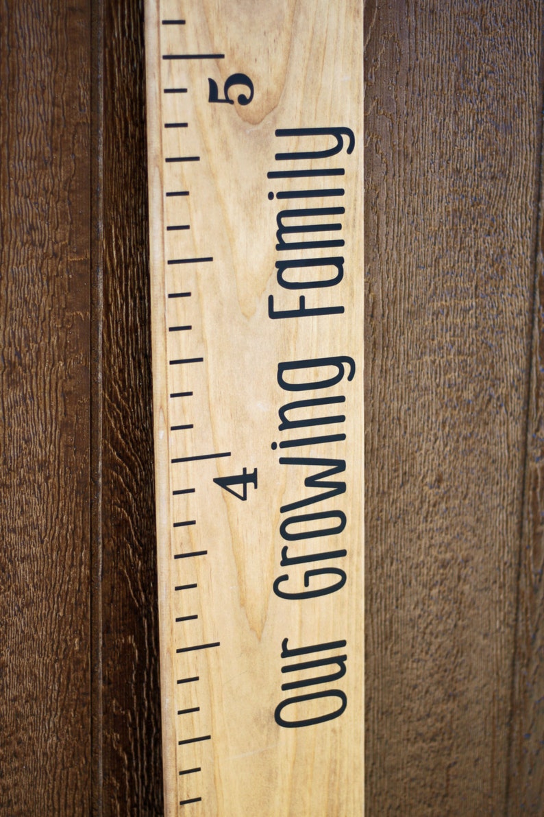 Growth Chart Ruler Add-OnOur Growing Family Decal For the Side image 3