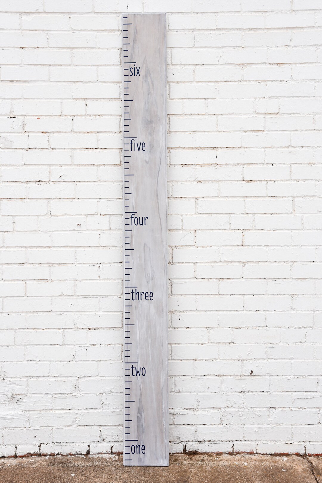 DIY Growth Chart Ruler Vinyl Decal Kit Traditional Style Print Text s ...