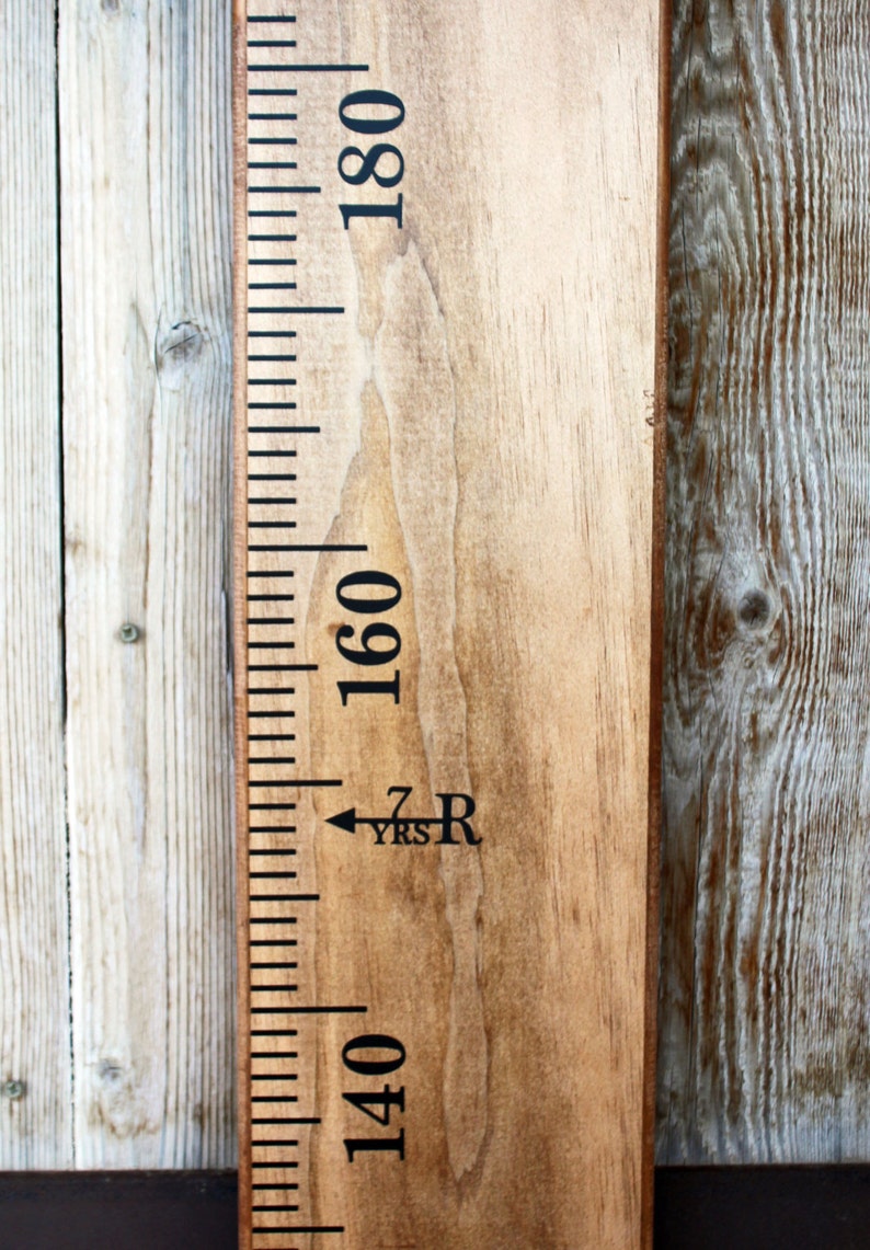 metric diy growth chart ruler vinyl decal kit traditional