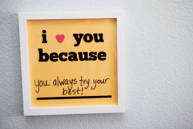 I Love You BecauseDIY Vinyl decal with a heart image 4