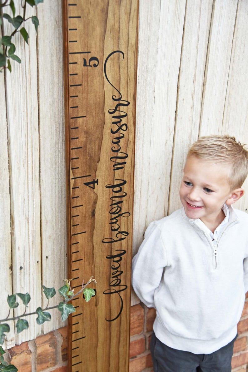 Growth Chart Ruler Add-On For the Side Loved Beyond Measure image 3