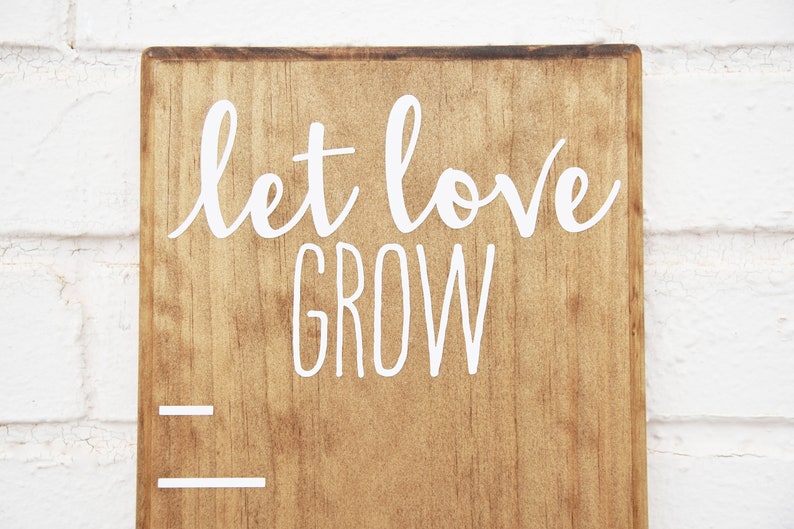 Growth Chart Ruler Add-OnLet Love Grow Vinyl Decal Top Header image 4