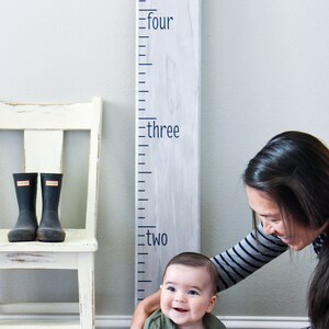 DIY Growth Chart Ruler Vinyl Decal Kit Traditional style Print Text s image 7