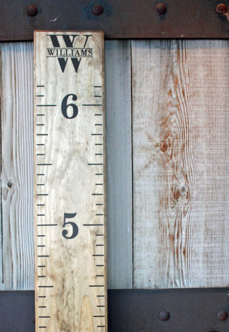 DIY Growth Chart Ruler Vinyl Decal Kit Double Sided Style Etsy