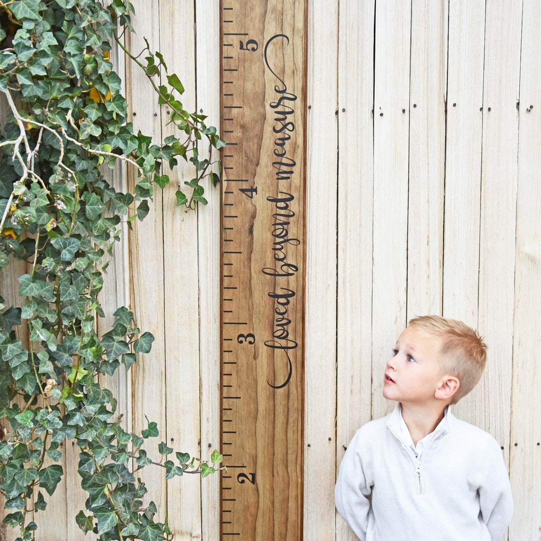 Growth Chart Ruler Add-on -- for the Side --