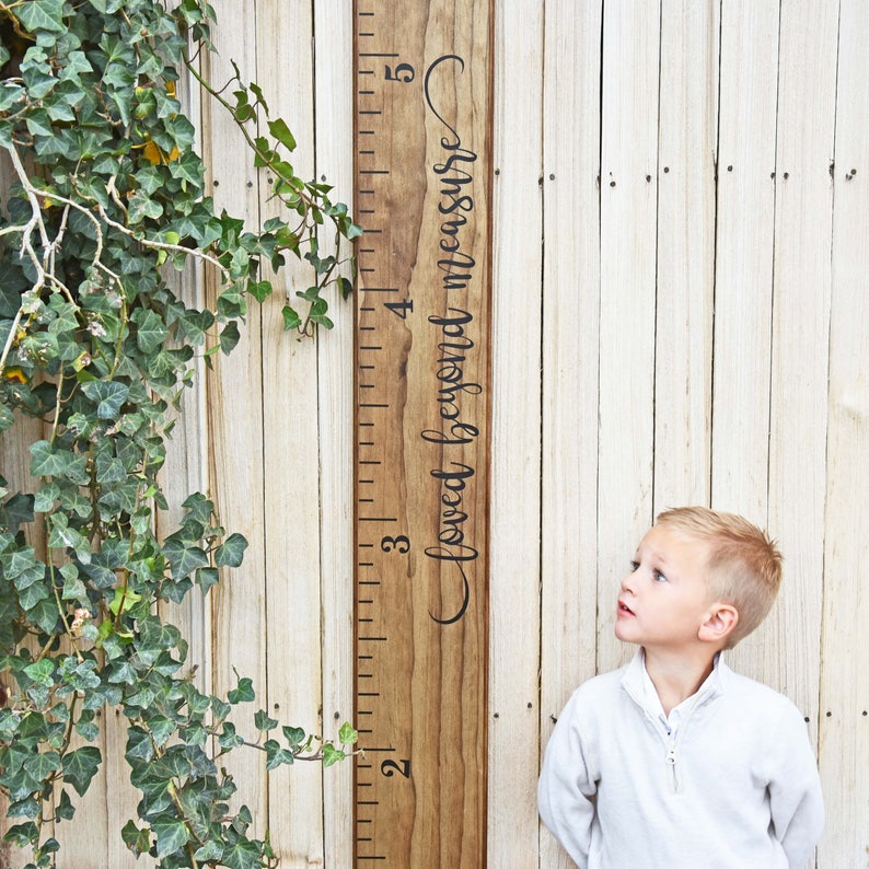 Growth Chart Ruler Add-On For the Side Loved Beyond Measure image 1