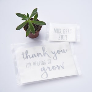 DIY Flower Pot Decal / Thank You For Helping Me Grow / Teacher Appreciation / End of School Year Gift image 8