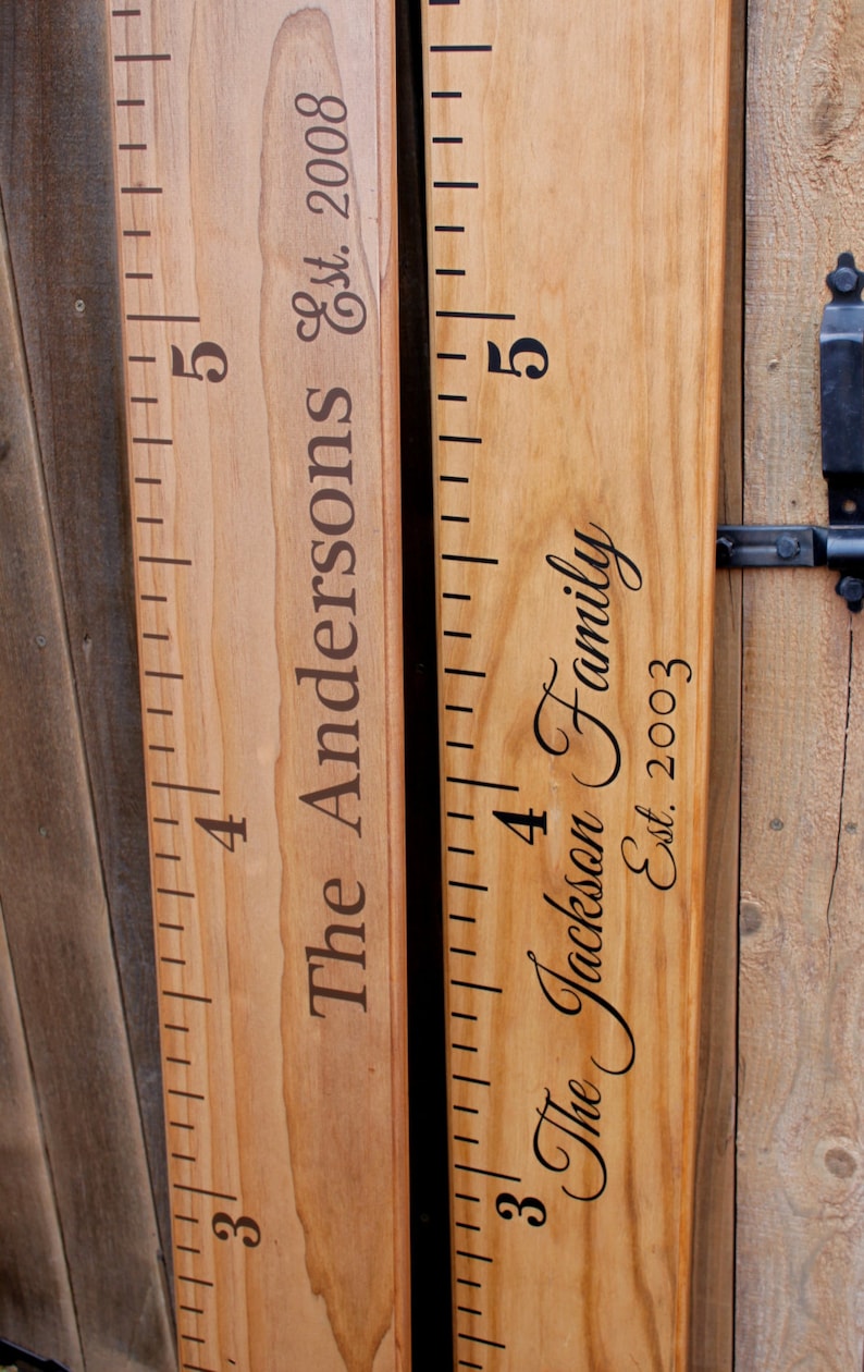 growth chart ruler add on custom personalization decal etsy
