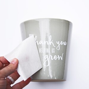 DIY Flower Pot Decal / Thank You For Helping Me Grow / Teacher Appreciation / End of School Year Gift image 5