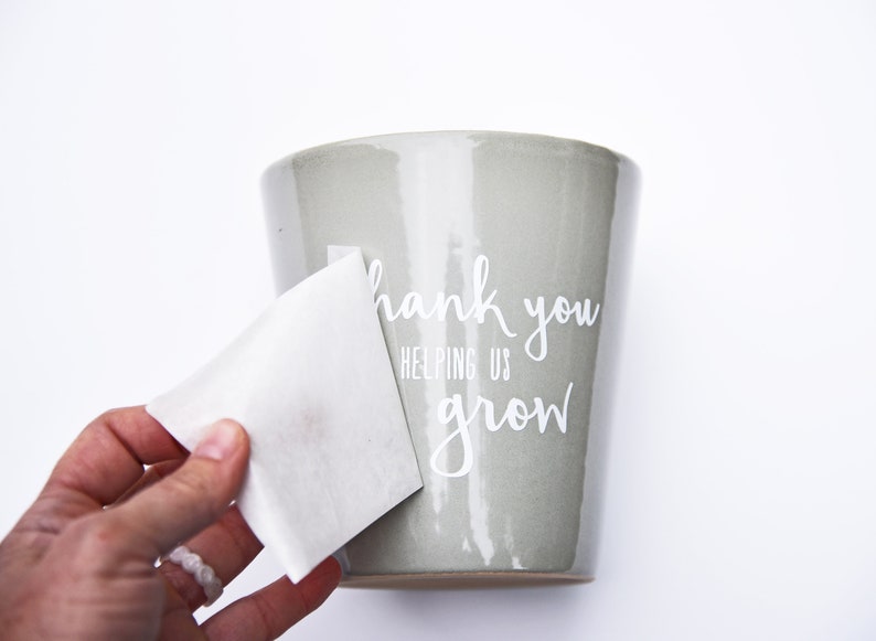 DIY Flower Pot Decal / Thank You For Helping Me Grow / Teacher Appreciation / End of School Year Gift image 5