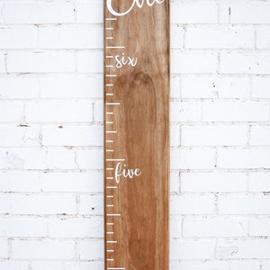 DIY Growth Chart Ruler Vinyl Decal Kit Traditional style Script Text s image 8