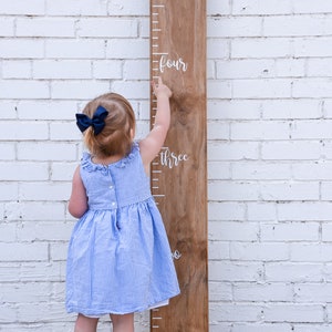 DIY Growth Chart Ruler Vinyl Decal Kit Traditional style Script Text s image 7