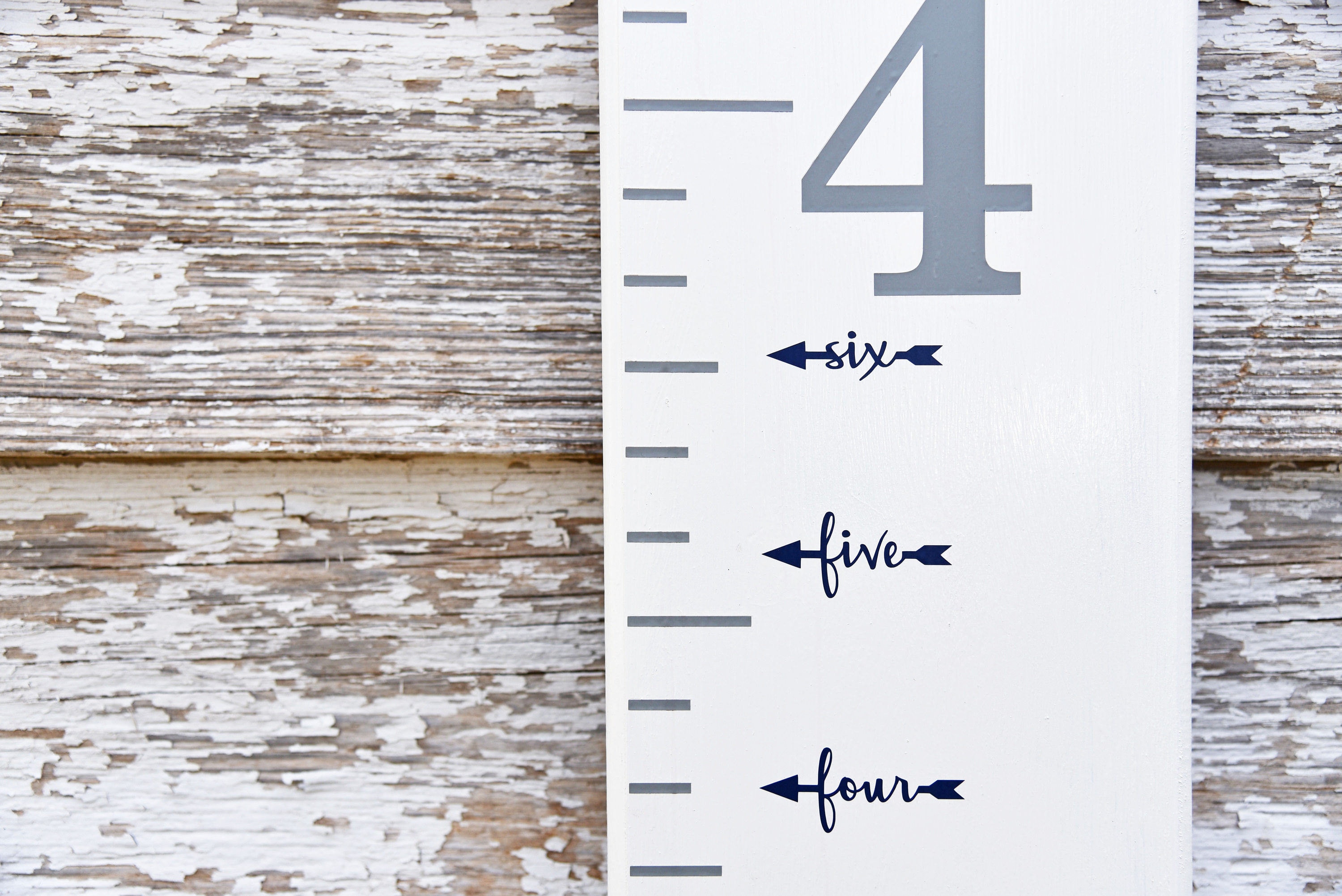 Growth Chart Decals Back to School Grade School Year Height Marking