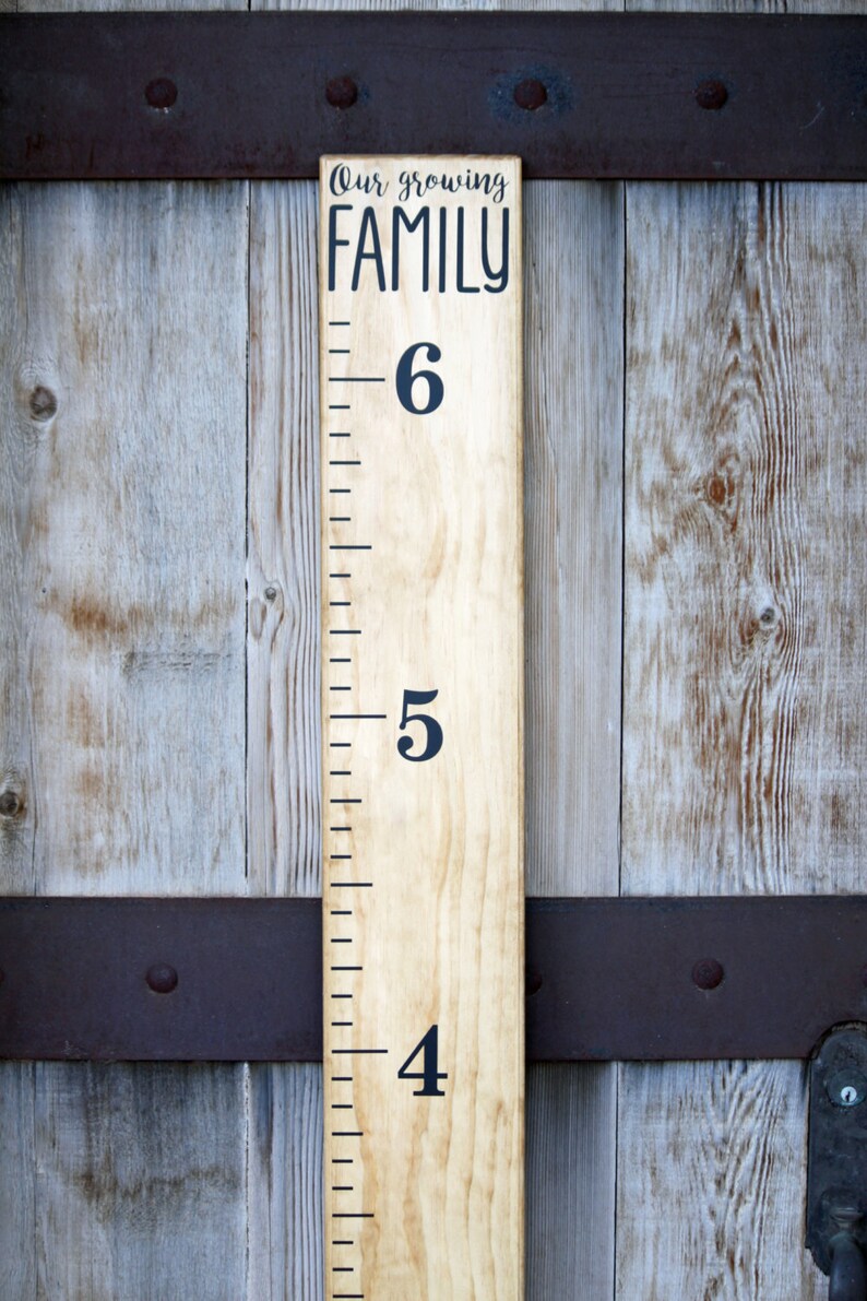 Growth Chart Ruler Add-OnOur Growing Family Decal Modern Style Top Header image 1