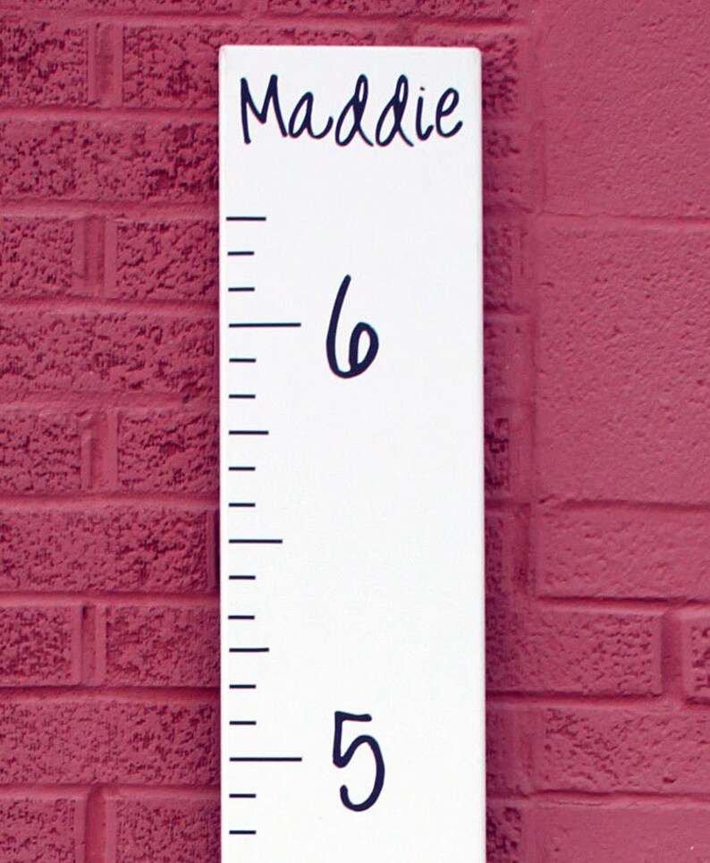DIY Growth Chart Ruler Vinyl Decal Kit Girl's Style Etsy