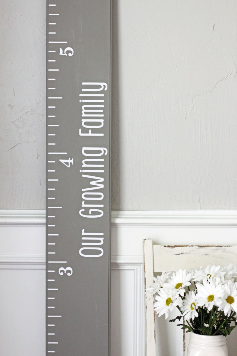 Growth Chart Ruler Add-OnOur Growing Family Decal For the Side image 2