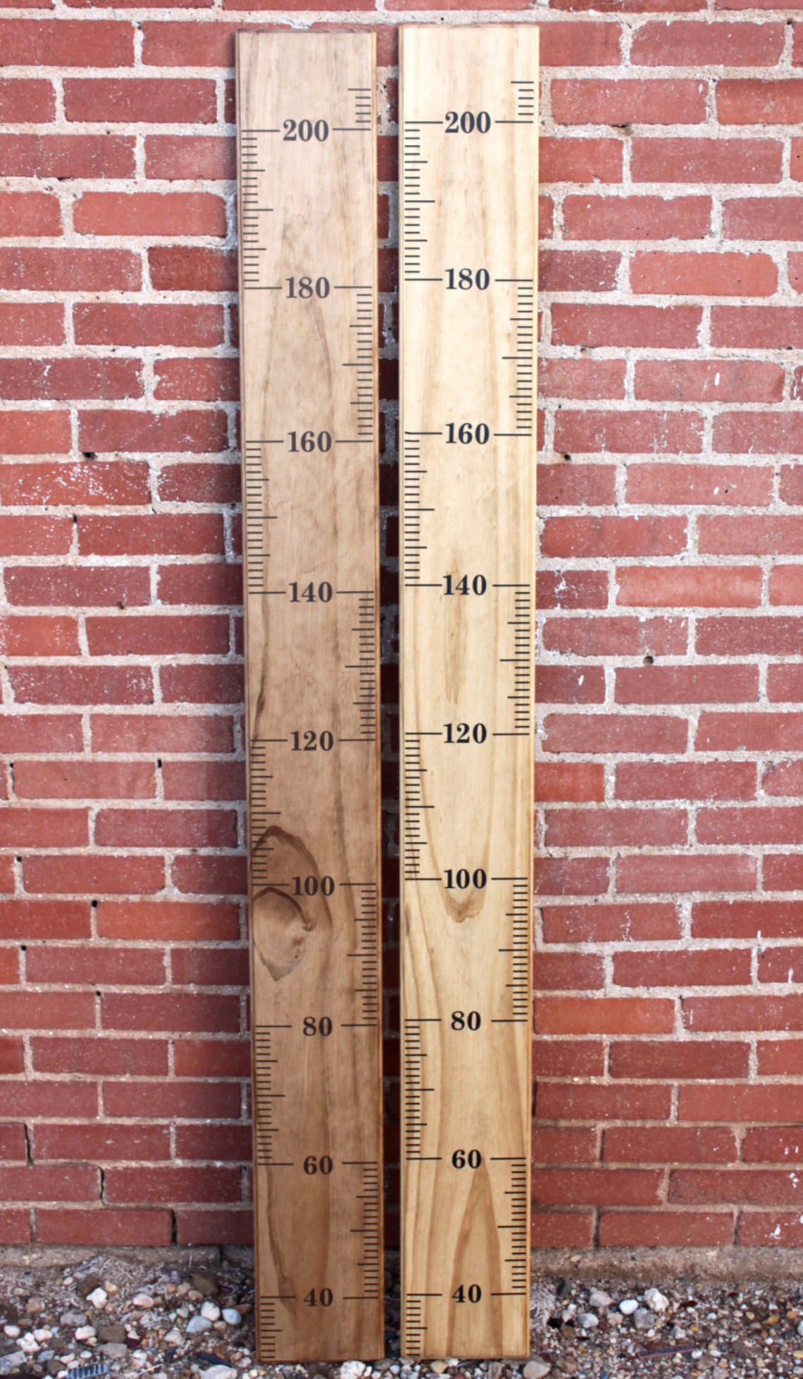 metric diy growth chart ruler vinyl decal kit alternating