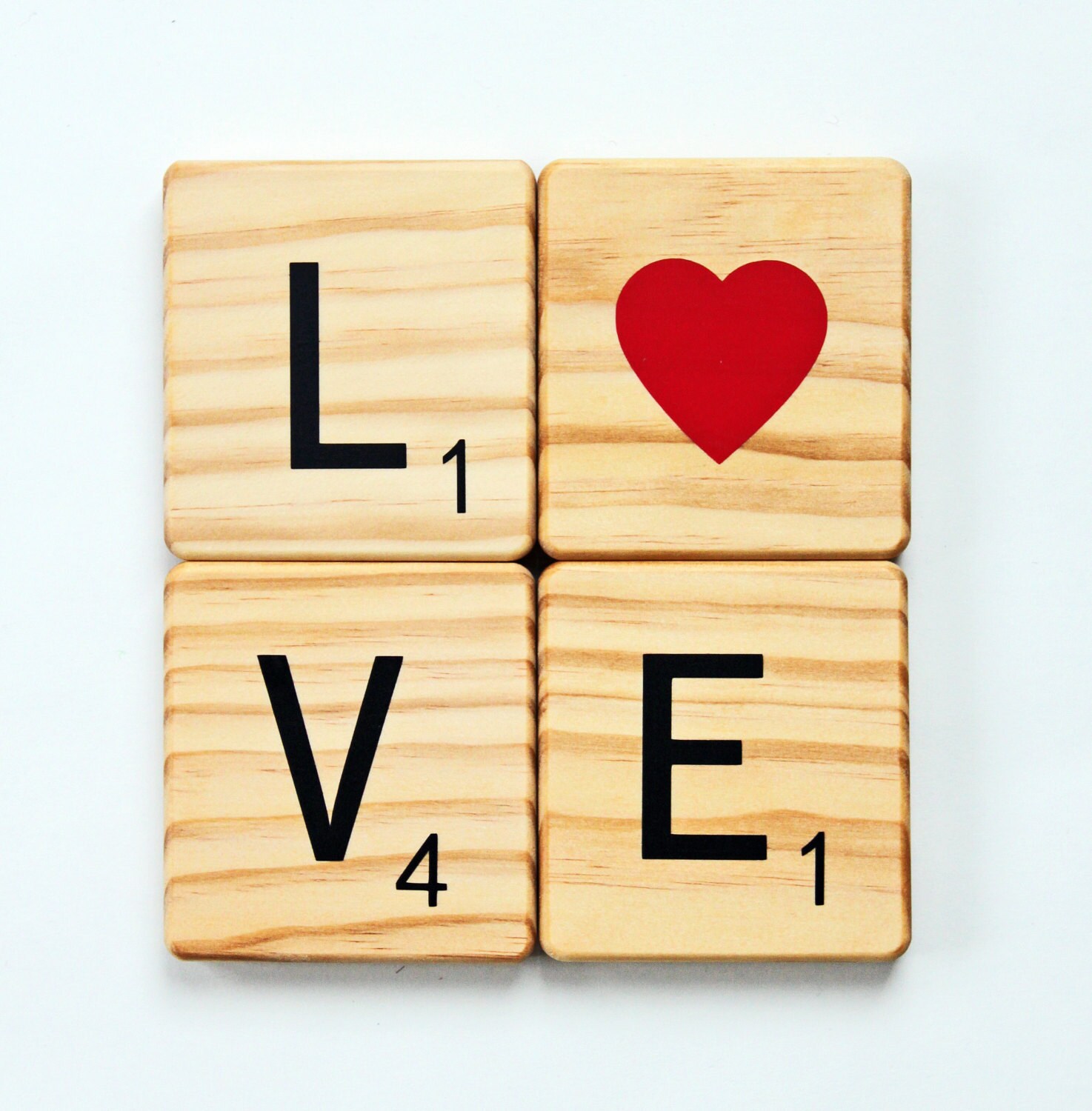 3.5 Oversized Scrabble Tile Word Game Set LOVE with Etsy