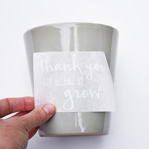 DIY Flower Pot Decal / Thank You For Helping Me Grow / Teacher Appreciation / End of School Year Gift image 4