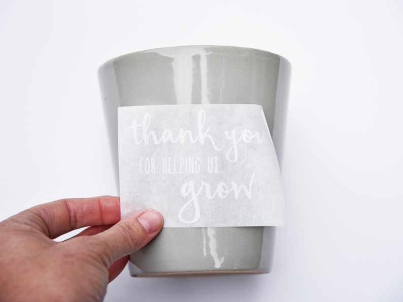 DIY Flower Pot Decal / Thank You For Helping Me Grow / Teacher Appreciation / End of School Year Gift image 4