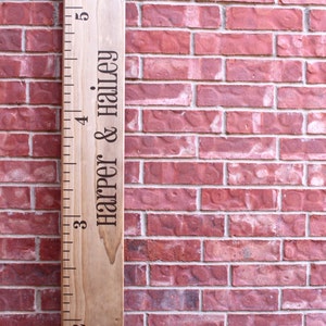 Growth Chart Ruler Add-On -- Sticker de personnalisation personnalisé -- Pour le côté - Noms individuels