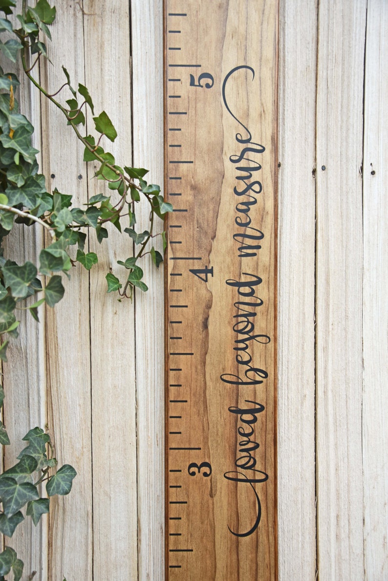 Growth Chart Ruler Add-On For the Side Loved Beyond Measure image 5