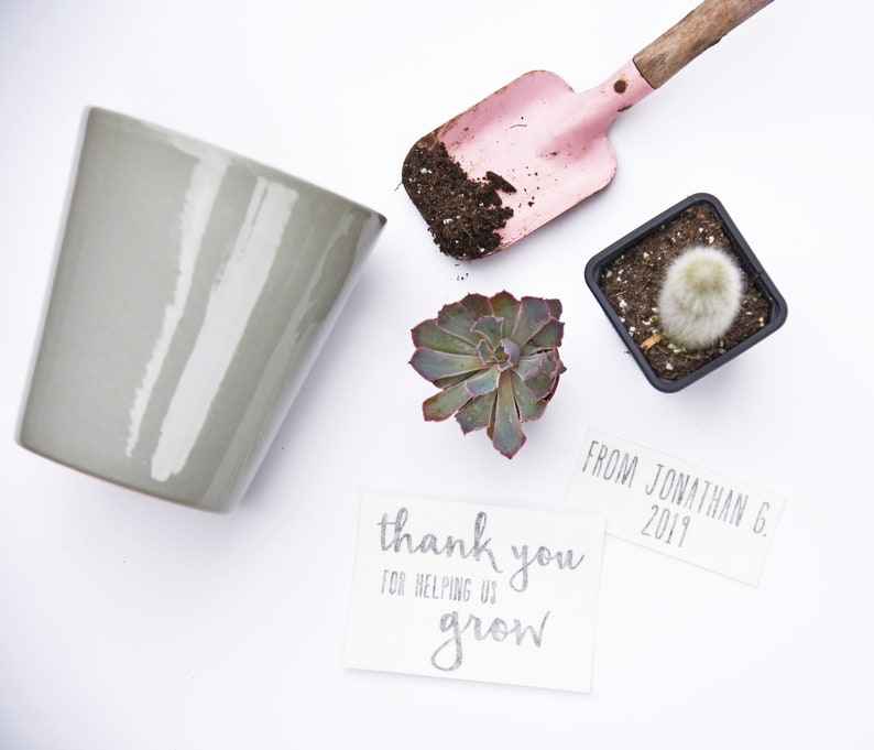 DIY Flower Pot Decal / Thank You For Helping Me Grow / Teacher Appreciation / End of School Year Gift image 3