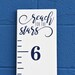 Growth Chart Ruler Add-On--"Reach for the Stars" Vinyl Decal Phrase --Top Header
