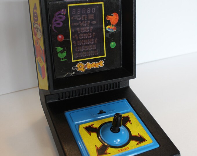 Qbert Tabletop Arcade Game WORKS Etsy