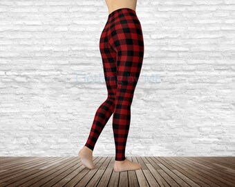 Tartan Trousers red Baby Boys Girls Black Leggings Gothic Punk Party holiday