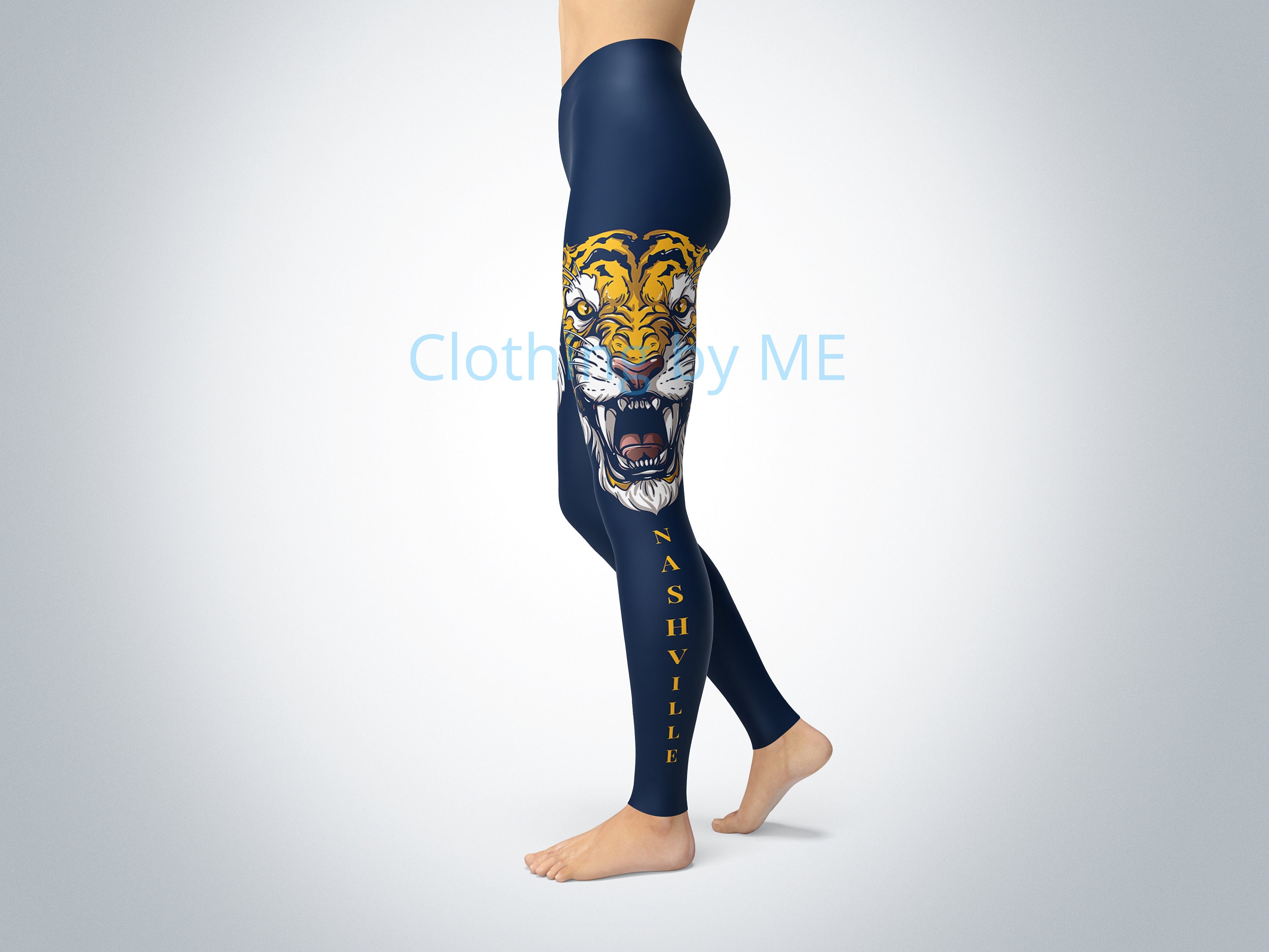 Nashville Hockey Leggings Adult Yoga 