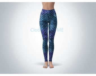 Mermaid Leggings Adult | Etsy