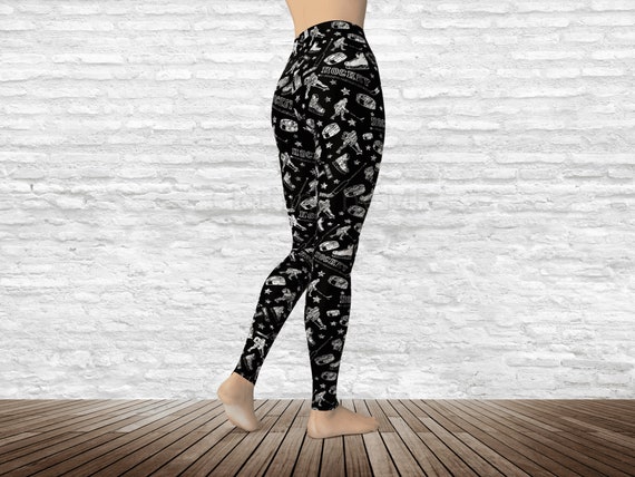 Chalkboard Hockey Leggings 