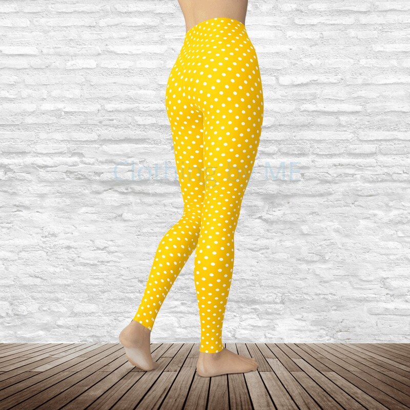 Gold Polka Dot Women's Leggings